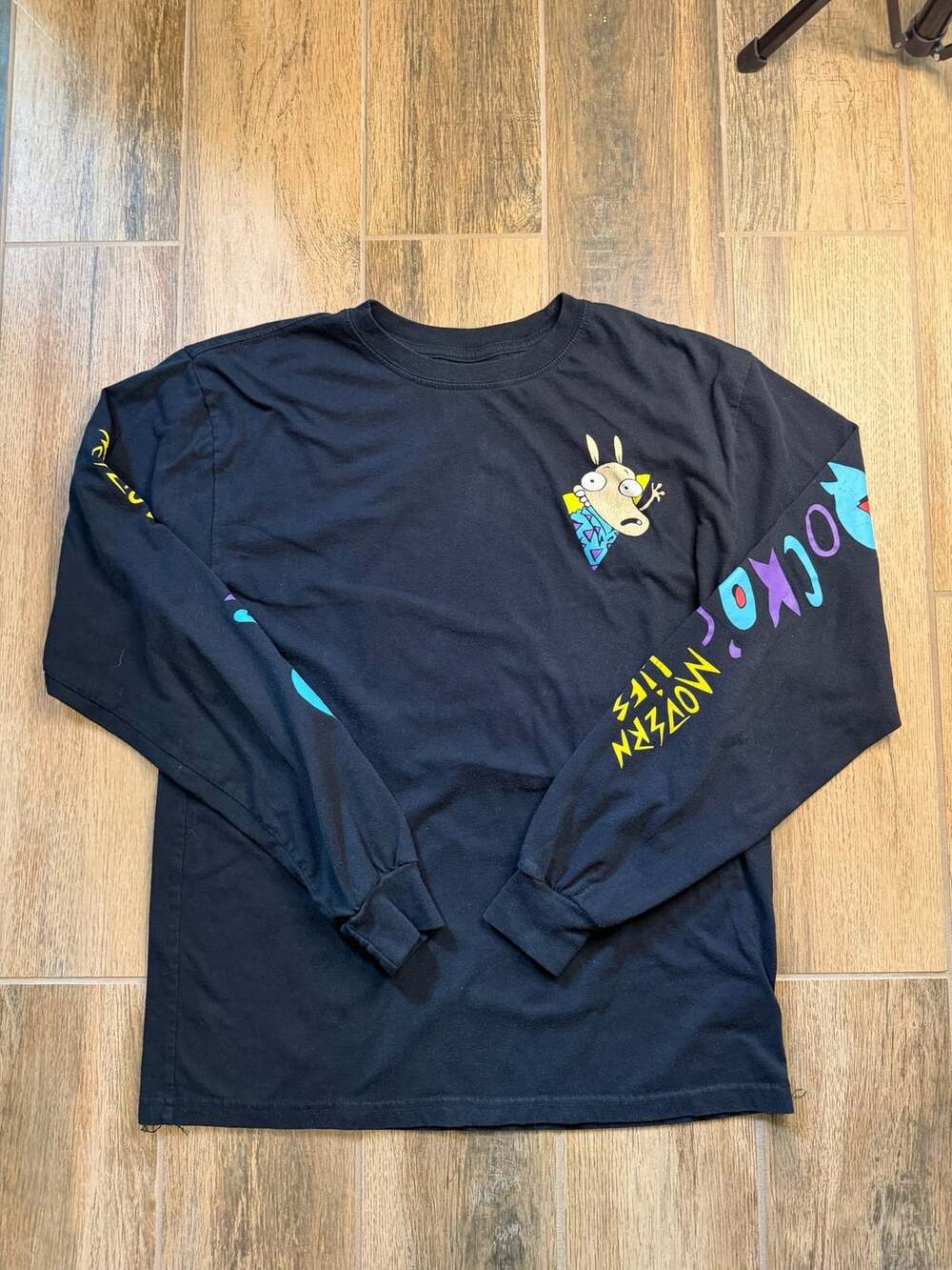 Nickelodeon Rocko's Modern Life Long Sleeve Shirt Size M Black
